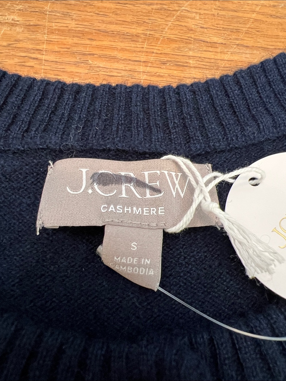 Classic Crewneck Button-Front Sweater - Navy - Picture 2 of 11
